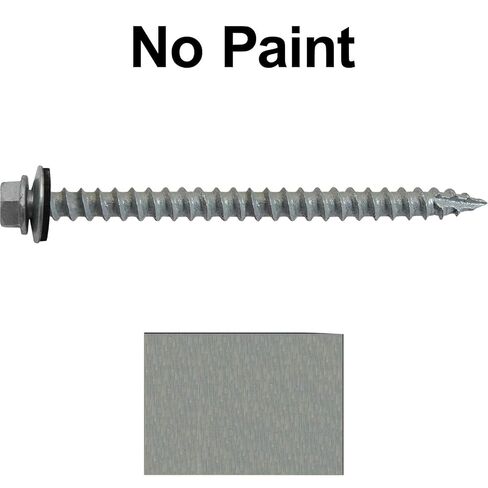 14 x 3 NO Paint Metal Roofing Screws - Hex Washer Head- Self-Starting/Tapping - EPDM Washer. 3 X 250 Bags - 750 Screws in Kuwait