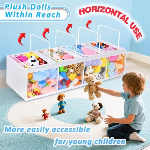 Large Toy Box Transparent Design, Durable Toy Chest Storage Makes Toys Clearly Visible, Toy Bin Capacity Increased By 62%, Toy Box for Living Room Area, Boys, Girls, Living Room, Bedroom and Playroom in Saudi Arabia