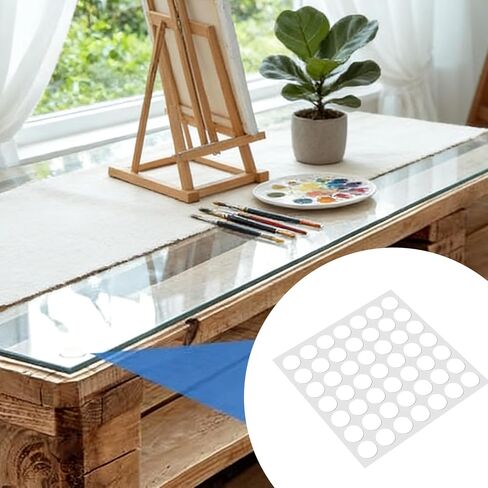 Hilitand 490 Pcs Silicone Bumper Pads Adhesive Self Stick Bumper Pads for Glass Tabletop with Soft Transparent Non Slip Protection in Kuwait