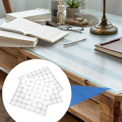 Hilitand 490 Pcs Silicone Bumper Pads Adhesive Self Stick Bumper Pads for Glass Tabletop with Soft Transparent Non Slip Protection in Kuwait