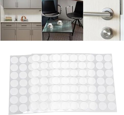 Hilitand 490 Pcs Silicone Bumper Pads Adhesive Self Stick Bumper Pads for Glass Tabletop with Soft Transparent Non Slip Protection in Kuwait