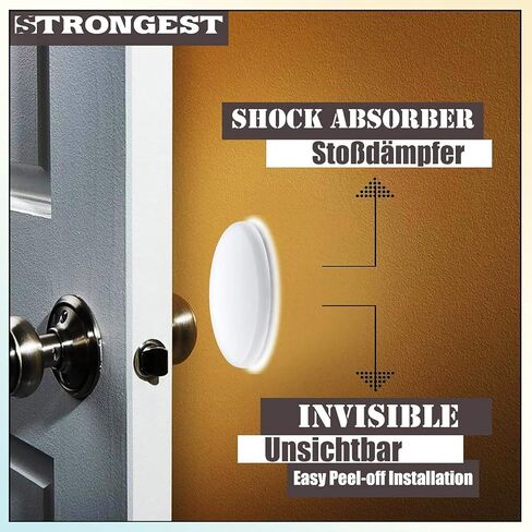 Healeved 10 Pcs Small Silicone Self-Adhesive Door Bumpers Sound Dampening Wall Protectors Cabinet Door Stopper Pads for Shock Absorption and Quiet Home Use in Kuwait