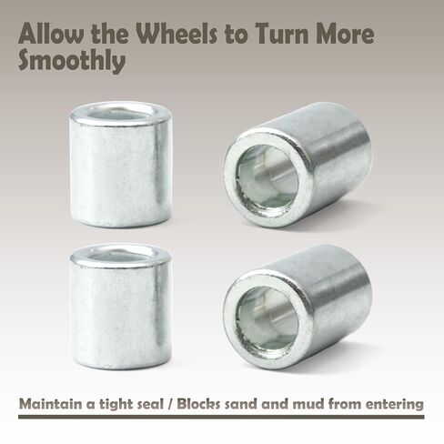 Front & Rear Axle Sleeve Kit Compatible with Yozma in 10 Electric Dirt Bike Wheel Axle Bushing for E-Bike Off-Road Motorcycle, Fixing the Bearing Position, 4Pcs in Kuwait