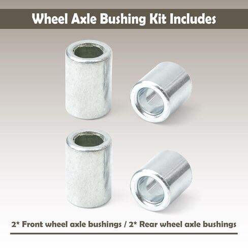 Front & Rear Axle Sleeve Kit Compatible with Yozma in 10 Electric Dirt Bike Wheel Axle Bushing for E-Bike Off-Road Motorcycle, Fixing the Bearing Position, 4Pcs in Kuwait