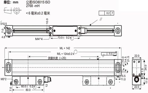 24V Encoder Linear Displacement Sensor for PLC Controller(ATS5-750mm 24V) in Kuwait