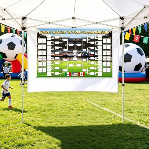 GimiCooky 2026 Soccer World Championship Schedule Poster, 39 x 24 Inches in Kuwait