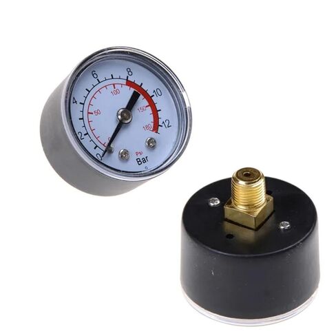 1pc Air Compressor Pneumatic Hydraulic Fluid Pressure Gauge 0-12Bar / 0-180PSI in Kuwait