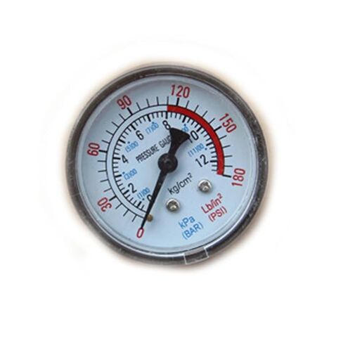 1pc Air Compressor Pneumatic Hydraulic Fluid Pressure Gauge 0-12Bar / 0-180PSI in Kuwait
