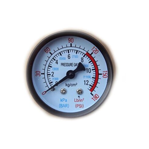 1pc Air Compressor Pneumatic Hydraulic Fluid Pressure Gauge 0-12Bar / 0-180PSI in Kuwait