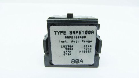 جنرال إلكتريك GESRPE100A80 GE SRPE100A80 80A قابس تصنيف، أسود in Kuwait