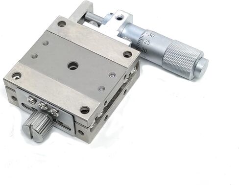 80*80 مللي متر LBX80-C LBX80-R LBX80-L طاولة منزلقة من الفولاذ المقاوم للصدأ منصة إزاحة يدوية مرحلة خطية عالية الدقة (LBX80-R) in Kuwait