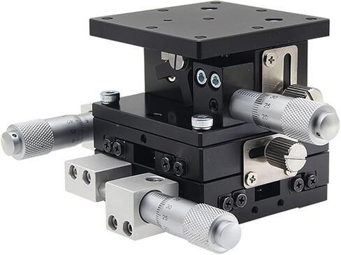 XYZ محور LD60 60x60 محطة التشذيب دليل الدقة النزوح منصة الخطية المرحلة انزلاق الجدول 60*60 مللي متر XYZ60(LD60-LM) in Kuwait