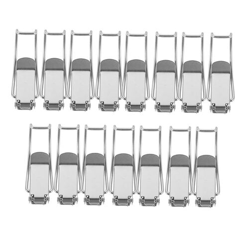 FOMIYES 15pcs Duckbill Spring Latch Clamp for Sealed Containers and Pails, Heavy Duty Iron Material with Reliable Locking and Lasting Durability, for Transportation and Kitchen Storage in Saudi Arabia