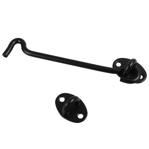 HEMOTON Stainless Steel Cabin Hook Latch for Door and Window with Easy Installation and Versatile Design, Black Privacy Hook Lock Suitable for Home and Office Use, in Kuwait