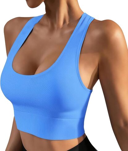 Womens Racerback Workout Tank Top Breathable Athletic Hiking Shirt | Breathable fabric, racerback tank, scoop neck top, athletic fit, lightweight feel, easy move for workout and hiking in Kuwait
