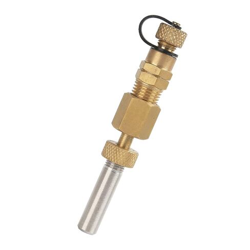 مقياس الضغط المملوء بالجلسرين من MEASUREMAN، 0-100psi/kpa، مع محول قياس النحاس 1/4NPT طقم قياس الضغط الأنثوي in Kuwait