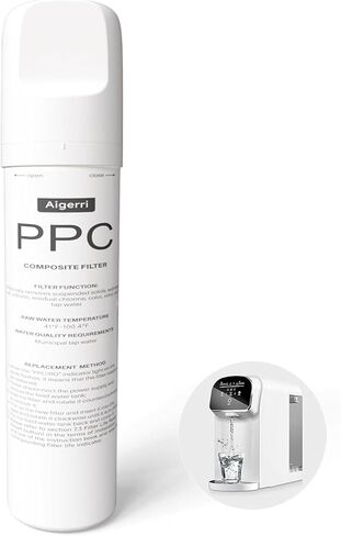 Aigerri PPC Filter Replacement Cartridge - 60-90 Day Lifespan, Superior Filtration, Easy Twist-In Design for Countertop Water Filter System, Model Number: TJYJ001 in Kuwait