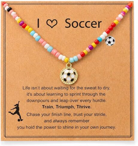 NextArt Softball Necklace for Women Colorful Beaded Cheer Necklaces Softball Team Gifts for Teens Sport Accessories Pendant Birthday Jewelry in Kuwait