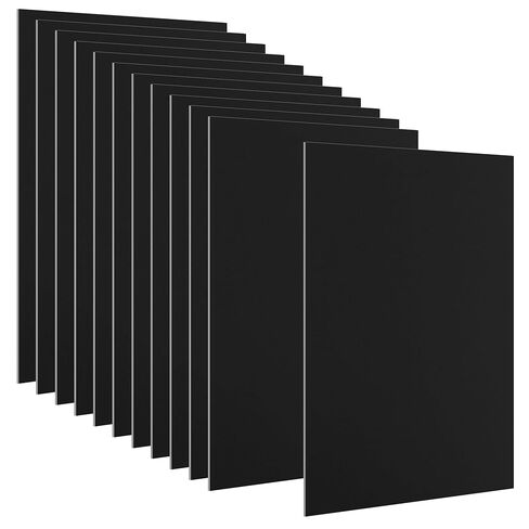 12 PCS Anodized Aluminum Sheet, 7 x 5 x 1/32 Inch Rectangle Aluminum Plate Engraving Blanks Black Metal Blanks for Engraving, Crafting, Home Decoration in Kuwait