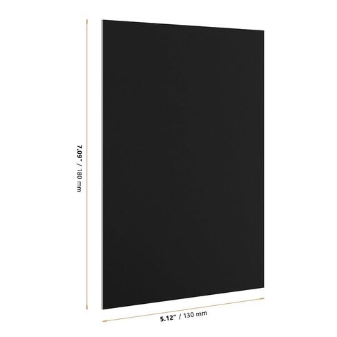 12 PCS Anodized Aluminum Sheet, 7 x 5 x 1/32 Inch Rectangle Aluminum Plate Engraving Blanks Black Metal Blanks for Engraving, Crafting, Home Decoration in Kuwait