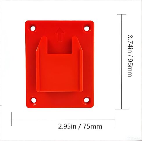Tool Holder and Battery Holder for Milwaukee M18 18V, 10 Pack power hanger Wall Mount Organizer Storage Shelf with Screws in Kuwait