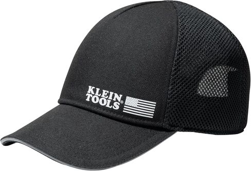 أدوات KLEIN TOOLS 22014 قبعة سوداء قابلة للتعديل، غطاء ممتص للصدمات، تصميم شبكي خلفي مع حافة عاكسة، جزء داخلي مبطن للبناء واستخدام موقع العمل in Kuwait