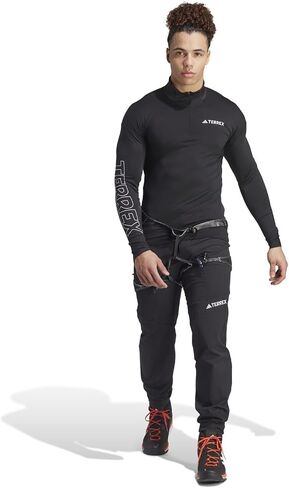 بنطال Terrex Techrock Mountaineering من أديداس للرجال، أسود، مقاس متوسط in Kuwait