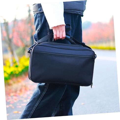 STOBAZA Waterproof Oxford Cloth Oboe Shoulder Bag Black, Lightweight Instrument Carrying Case with Handle for Oboe Storage and Daily Use in Kuwait
