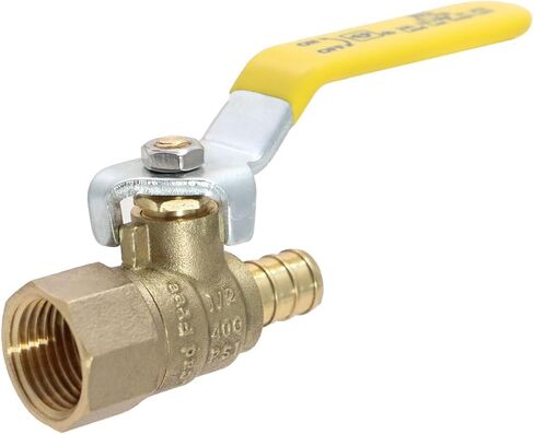XFITTING Barb Crimp Pex 1/2 Inch x 1/2 Female Ball Valve, 24-1-7=1X, 1 Piece in Kuwait