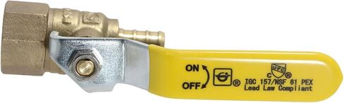 XFITTING Barb Crimp Pex 1/2 Inch x 1/2 Female Ball Valve, 24-1-7=1X, 1 Piece in Kuwait