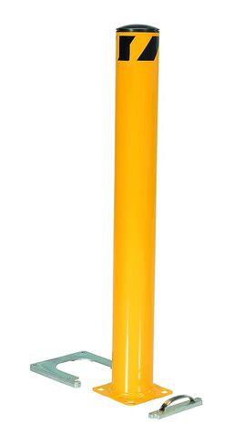حاجز أمان للأنابيب قابل للإزالة مثبت على سطح فولاذي من Vestil BOL-RF-48-5.5، 48 بوصة. × 5-1/2 بوصة. أصفر in Kuwait