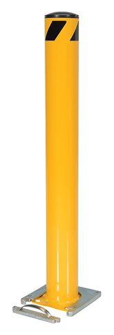 حاجز أمان للأنابيب قابل للإزالة مثبت على سطح فولاذي من Vestil BOL-RF-48-5.5، 48 بوصة. × 5-1/2 بوصة. أصفر in Kuwait