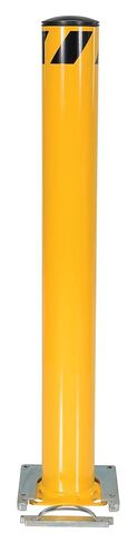 حاجز أمان للأنابيب قابل للإزالة مثبت على سطح فولاذي من Vestil BOL-RF-48-5.5، 48 بوصة. × 5-1/2 بوصة. أصفر in Kuwait