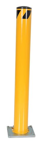 حاجز أمان للأنابيب قابل للإزالة مثبت على سطح فولاذي من Vestil BOL-RF-48-5.5، 48 بوصة. × 5-1/2 بوصة. أصفر in Kuwait