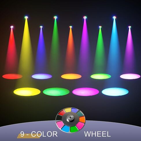 SHEHDS GalaxyJet 300W LED Moving Head Light, Beam&GOBO&Wash 3in1, 55000 lx/5m, 5-Prism Effect, Frost Effect, 7-Slot GOBO Wheel, 9-Colors, 7-Gobos Rotating, DMX512 for Party, KTV, School, Stage Show in Kuwait