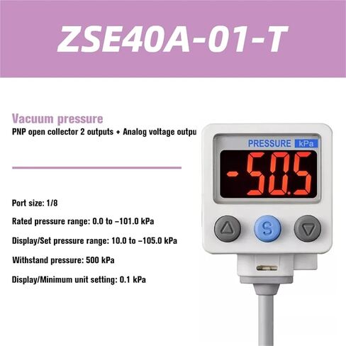مفتاح الضغط الرقمي ISE30A-01-N-L ZSE30A -01-P-L ZSE30AF-01-A-L ISE40A-01-T 1 قطعة (ZSE40A-01-T) in Kuwait