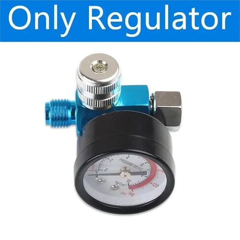 European Style 1/4'' Water Oil Separator Air Filter Moisture Trap for Compressor Spray Paint Tool Pressure Parts | Only Regulator,5 Pcs in Kuwait