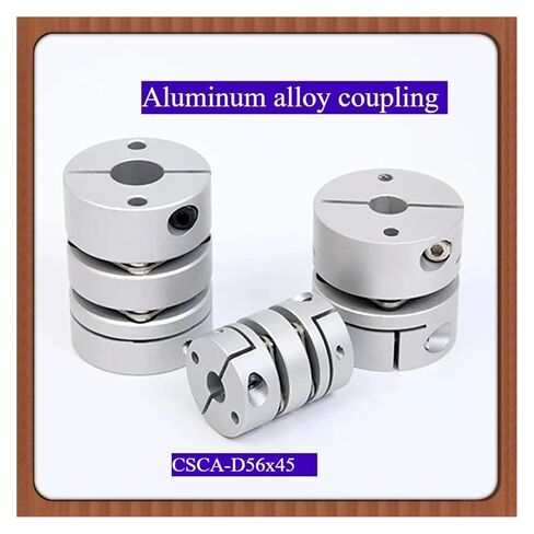 1pcs CSCA-D56x45 Single Diaphragm Aluminum Alloy Coupling For: Stepper Screw Servo Motor Connection 56mm*45mm Bore: 12~25mm(16mm to 16mm) in Kuwait