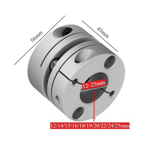 1pcs CSCA-D56x45 Single Diaphragm Aluminum Alloy Coupling For: Stepper Screw Servo Motor Connection 56mm*45mm Bore: 12~25mm(16mm to 16mm) in Kuwait