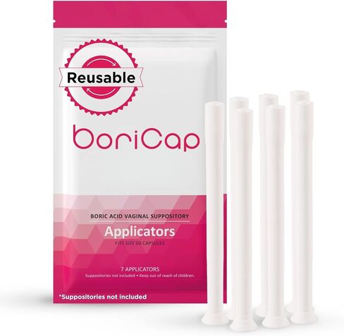BoriCap Heale 600mg Boric Acid Suppositories | for Vaginal Odor | 30 Count | Made in The USA in Kuwait
