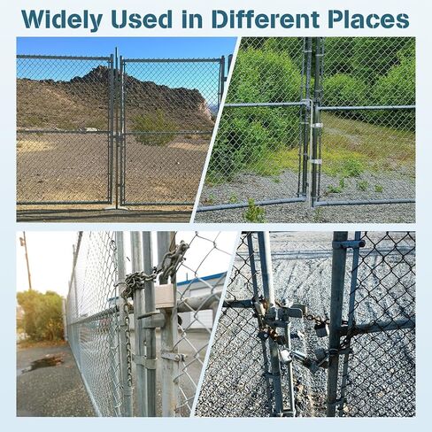 Chain Link Gate Drop Rod, 32 in x 1-5/8 in Cane Bolt for Single or Double Gates, Galvanized Steel Fence Drop Rod, for Yards, Gardens, Farms in Kuwait