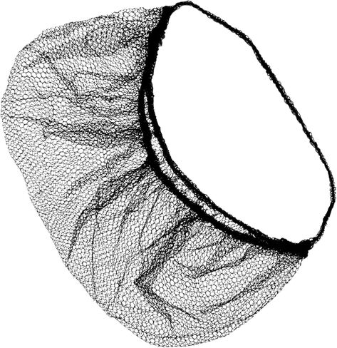 100PCS Disposable Nylon Beard Nets - RAINFLOW Protective Honeycomb Beard Net Food Service Breathable Beard Cover for Men Facial Hair Safe Clean Working Environment,Latex Free [BLACK | 18"] in Kuwait