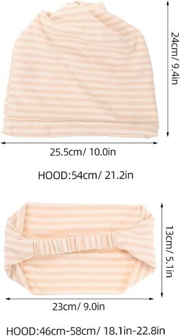 Ipetboom 2pcs Postpartum Hat and Headscarf Set - Cotton Breathable Warm Windproof Protective Hair Bonnet for Pregnant Women and New Mothers for Sleeping Nursing Maternity Recovery and Comfort in Kuwait