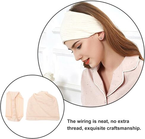 Ipetboom 2pcs Postpartum Hat and Headscarf Set - Cotton Breathable Warm Windproof Protective Hair Bonnet for Pregnant Women and New Mothers for Sleeping Nursing Maternity Recovery and Comfort in Kuwait