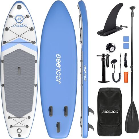 Inflatable Stand Up Paddle Board with Seat, 10'6"/10'5" SUP 440LBS, Recreational Paddleboard for Adults Beginners, Blow Up Paddle Board with Fishing Design, Camera Mount, Cooler Bag & Full Accessories in Kuwait