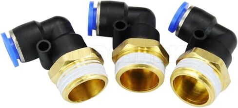 PL8-04 8mm One Touch Connector 1/2" Thread Pneumatic Fittings 10Pcs in Kuwait