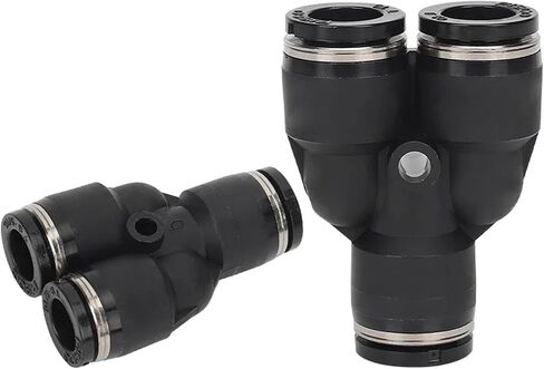 Pneumatic Fittings PY5/32 1/8 1/4 3/16 3/8 5/16 1/2 Piping Y Adapters One Touch Fitting Connector 50Pcs(PY 5I16 (50PCS)) in Kuwait