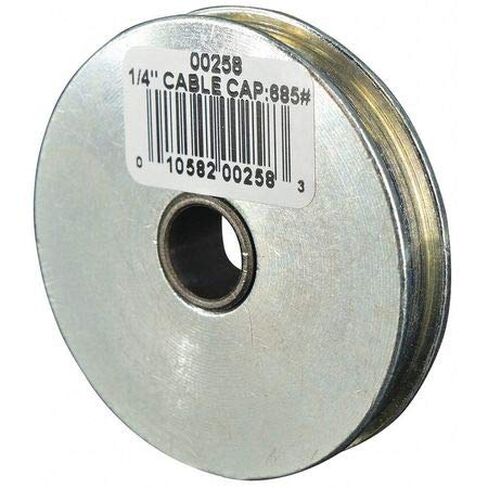Sheave, Wire Rope, 1/4" Max Cable Size, 685 lb. Max Load, Zinc Plated in Kuwait