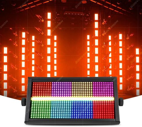 ضوء ستروب LED للمسرح بقدرة 600 واط RGBW - 960 مصباح LED مع مطاردة 16 منطقة، ورسم خرائط البكسل وتأثيرات التحكم في المنطقة، إضاءة المسرح، أضواء DMX Dj للنادي وحفلات الزفاف وأحداث المسرح (ستروب) in Kuwait