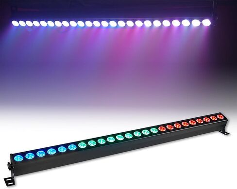 24 شريط أضواء LED للمسرح 120 وات أضواء غسيل حائط احترافية RGBW 4in1 DMX ضوء 10/34 CH 8 مناطق خطية مع 63 وضعًا تلقائيًا، ستروب وصوت نشط للحفلات ونادي الديسكو وأحداث الزفاف والكنيسة in Kuwait